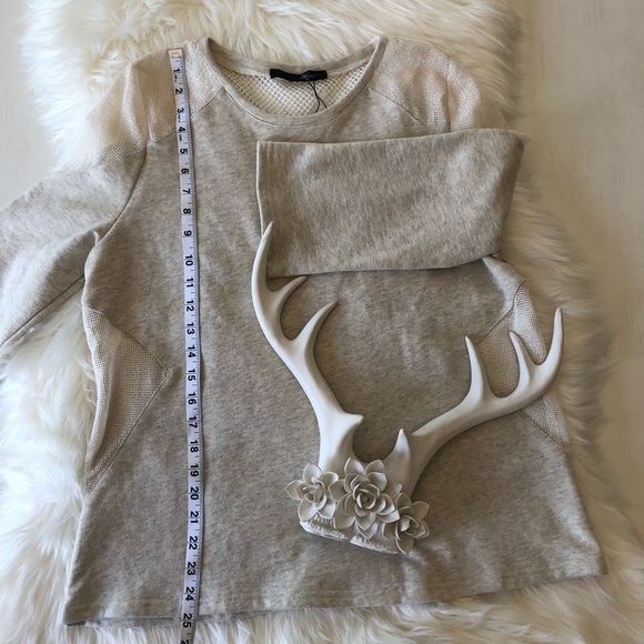 SUGARLIPS Cream Sweater with Mesh Cutout Design - Picture 4 of 14